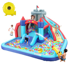 Whubefy Inflatable Bounce House Water Slide