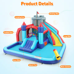 Whubefy Inflatable Bounce House Water Slide