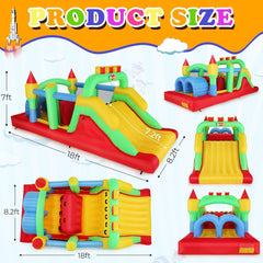 Whubefy 18x8.2FT Large Bounce House for Big Kids 8-12