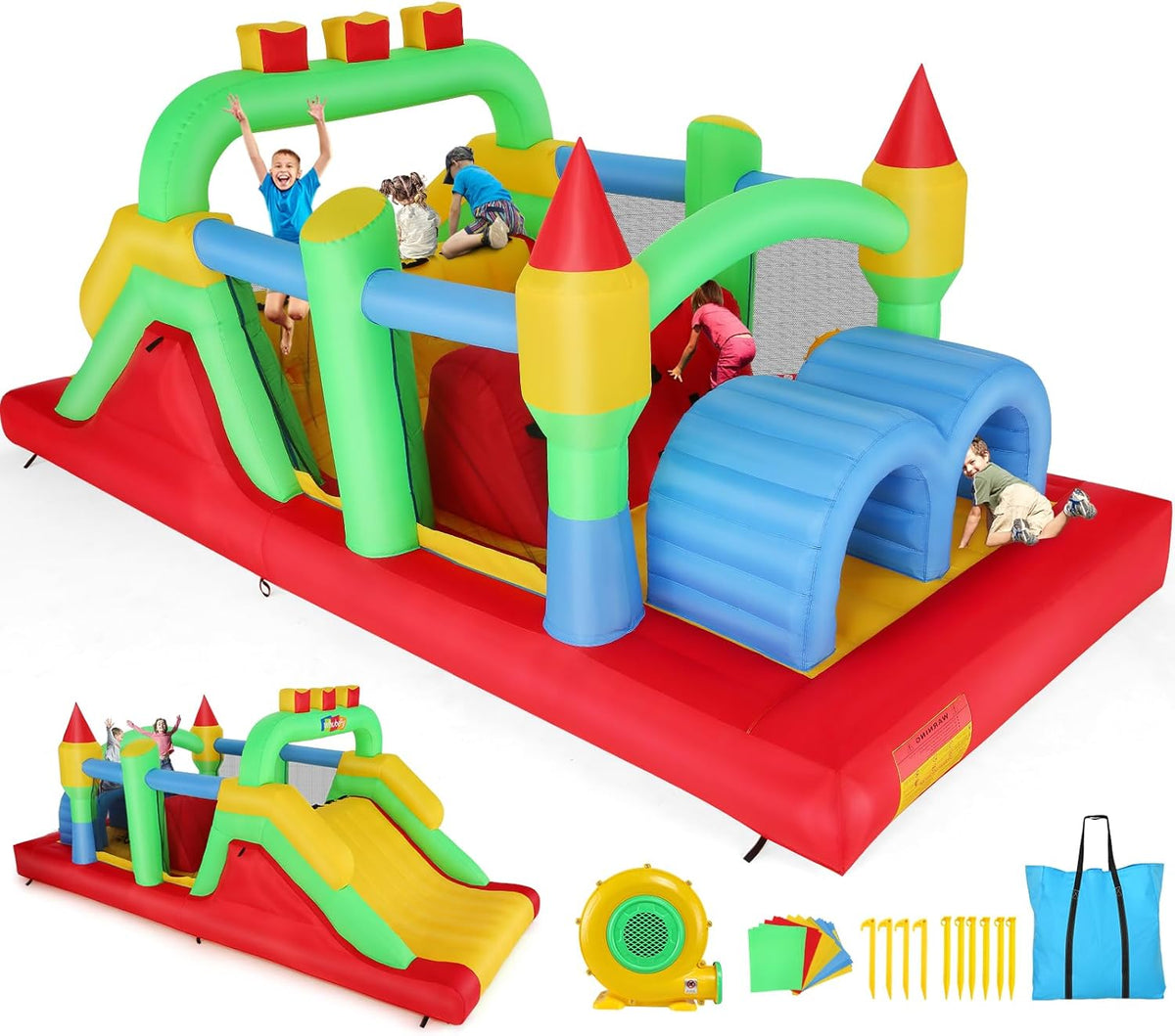 Whubefy 18x8.2FT Large Bounce House for Big Kids 8-12